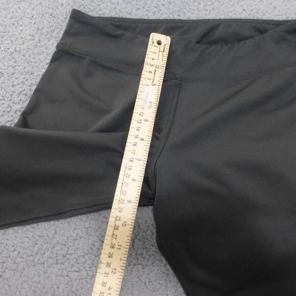 Adidas Leggings Womens Medium Capri Gray Pull On Workout Gym Running Climalite - Picture 7 of 11